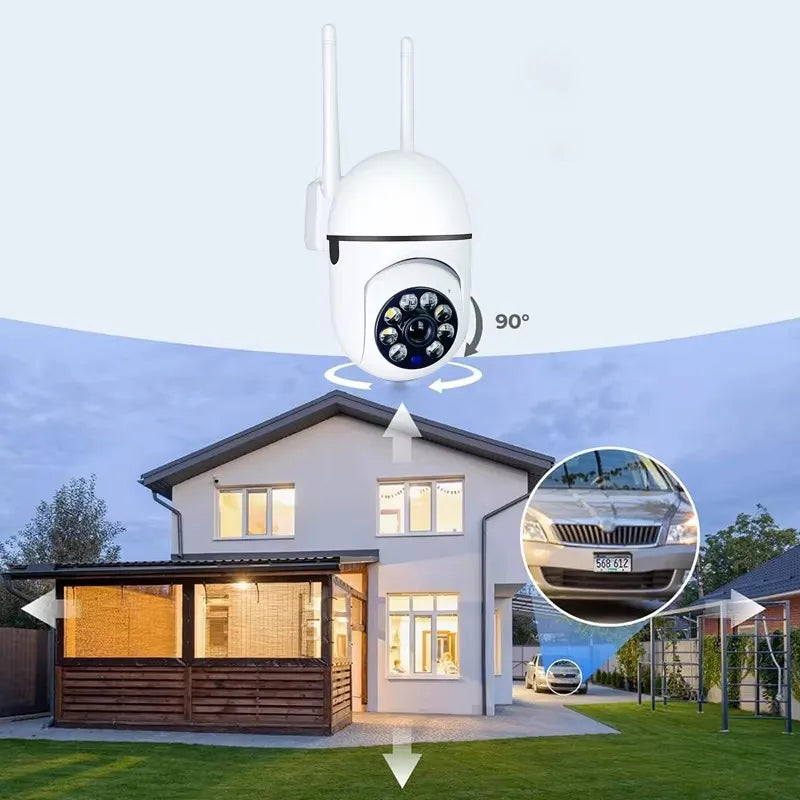 8MP Wifi IP Wireless Security Surveillance PTZ Camera 4X Zoom Cameras Tracking Two-way - Security Camera - view 5