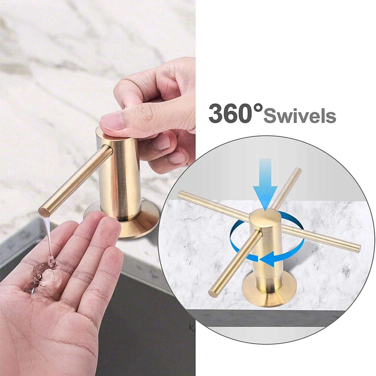 Samodra Brass Liquid Soap Dispenser Extension Tube Kit For Kitchen Accessories - Home Improvement - view 4