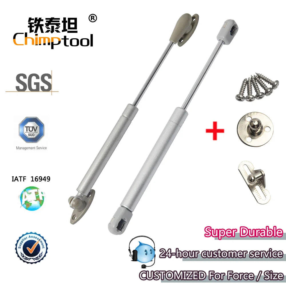Chimptool 1/2 Piece Easy-Lift Cabinet Gas Strut Spring Hydraulic Shock Absorber For - Cabinet Organizer