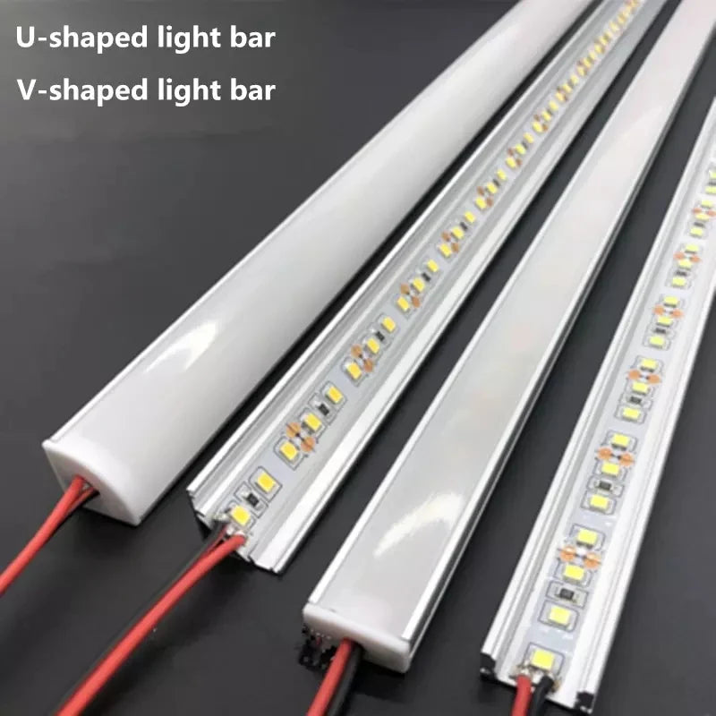 LED aluminum rigid light bar DC12V 50CM 20 inch U/V-shape 5730 36LEDs LED aluminum - Home Improvement