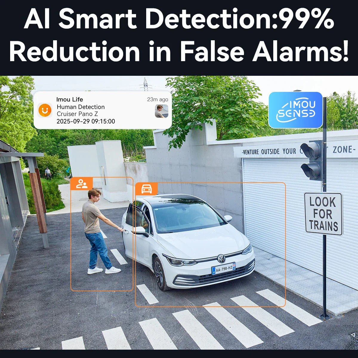 IMOU Cruiser Pano Z 13MP WiFi Camera 5G 12x Mixed Zoom AI Tracking Human - Security Camera - view 6