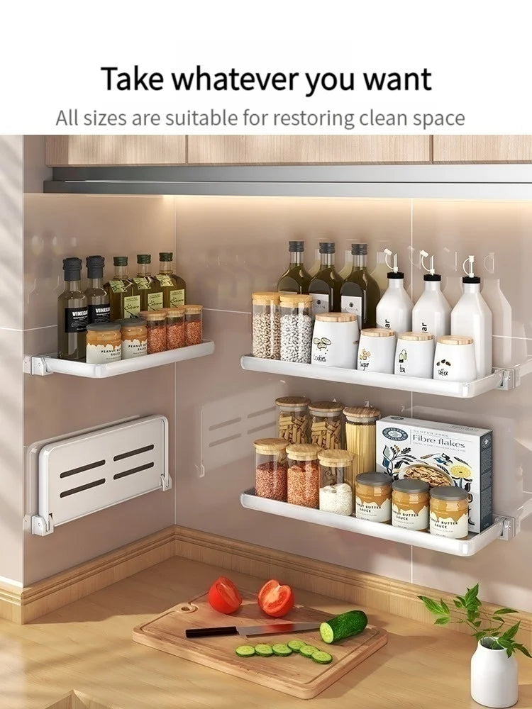 Foldable kitchen Storage Rack Fridge Organizer Storage Tray Clear Food Storage - Cabinet Organizer - view 6