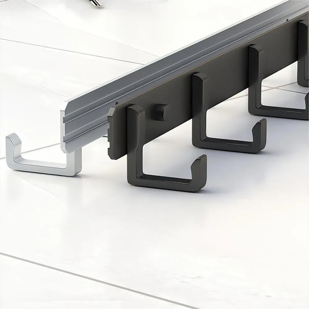 Kitchen space aluminum punch-free hooks are easy to install kitchen utensils storage - Organizer - view 6
