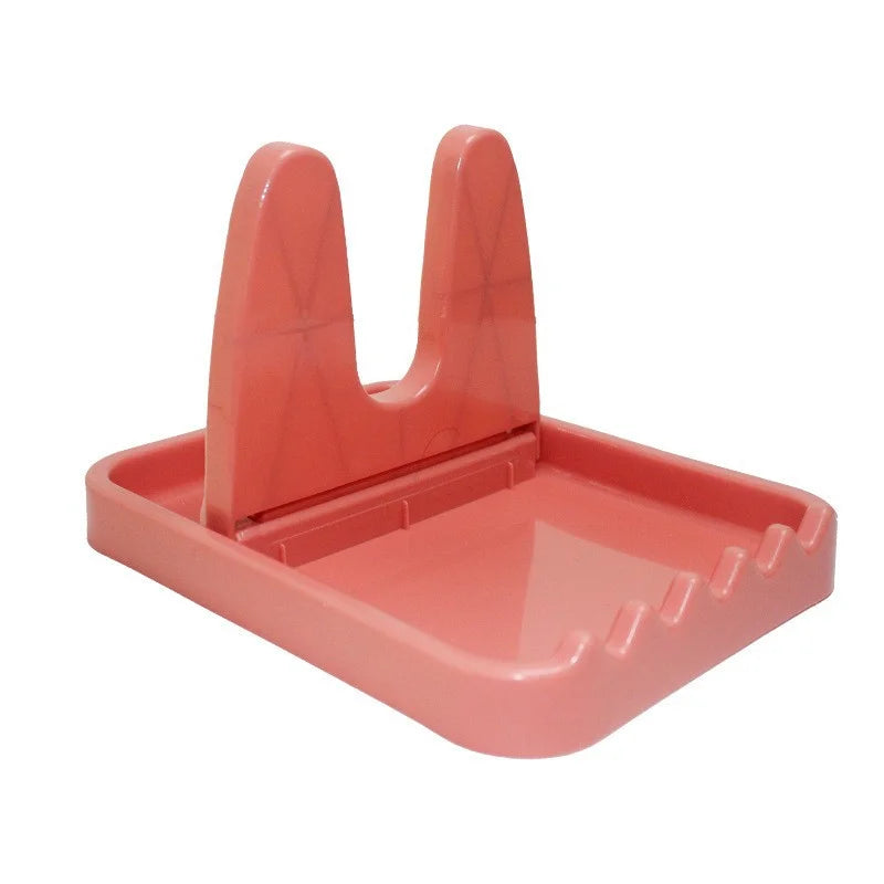 Foldable Pot Lid Rack Plastic Spoon Holder Stand Kitchen Organizer for Fork Spatula Rack - Cabinet Organizer - view 8