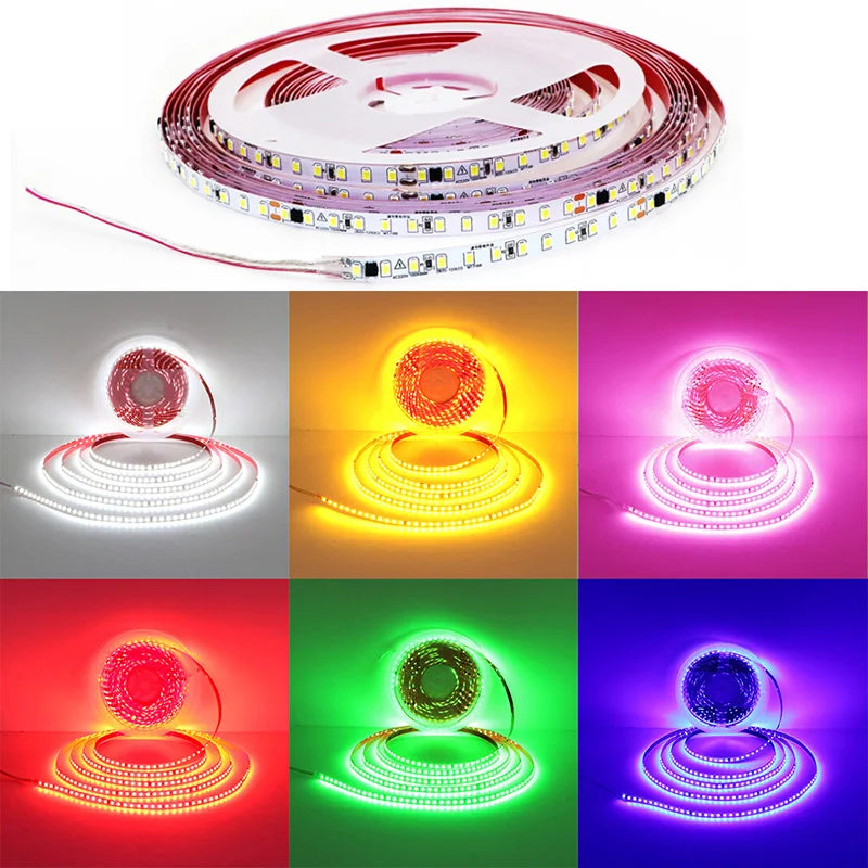 AC220V 230V 5M 600 LED Strip 2835 120LEDs/m Home Lamp Strip Red Ice Blue - LED Strip Light - view 5
