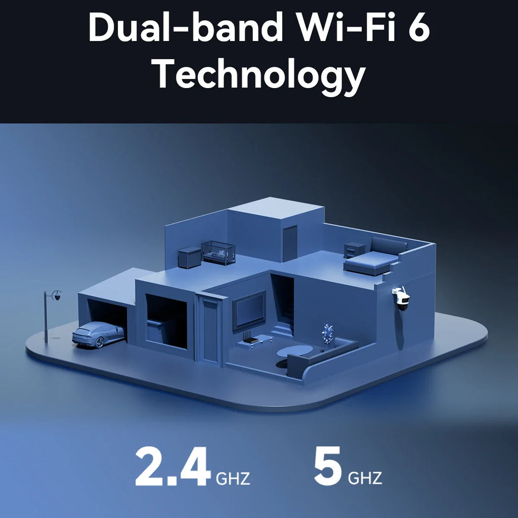 IMOU Cruiser Pano Z 13MP WiFi Camera 5G 12x Mixed Zoom AI Tracking Human - Security Camera - view 5