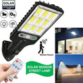 Powerful LED Solar Outdoor Led Courtyard Wall Lamp 3 Modes Human Body Induction Garden - Solar Light