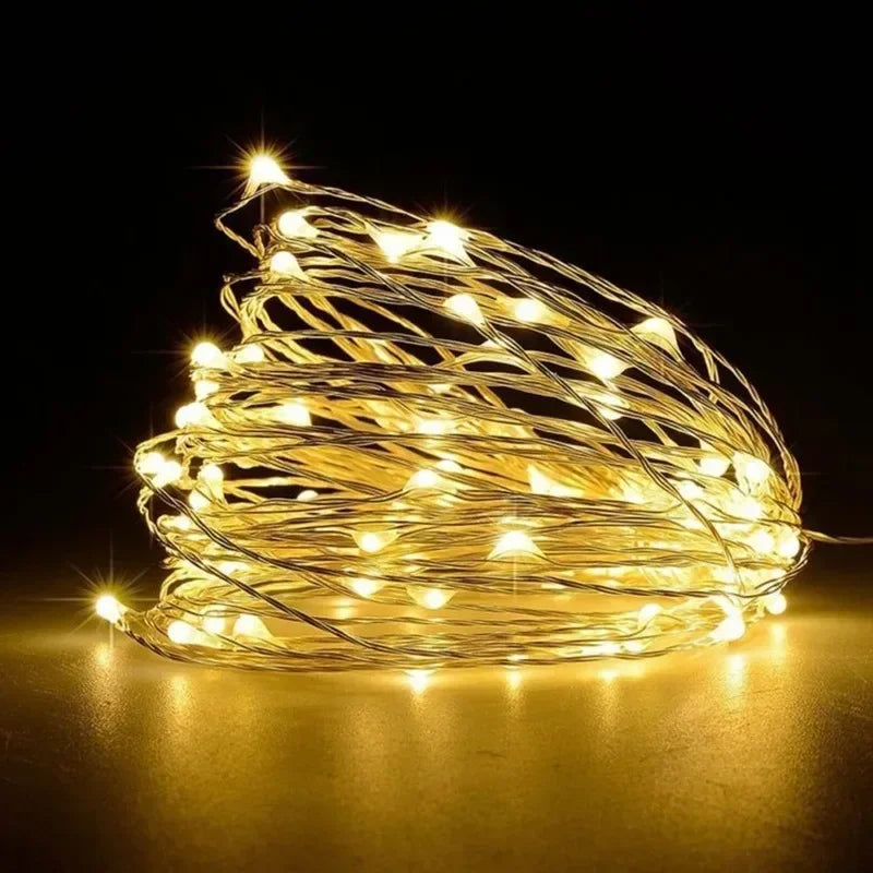 1pcs LED String Lights Atmosphere Small Colored Light USB Battery Powered Fairy Lights For - Home Improvement - view 7