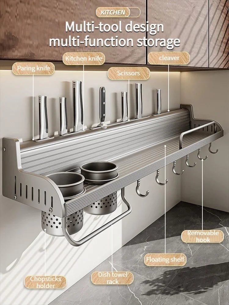 Kitchen Spice Storage Knives Holder Knife Stand Spice Rack Organizer Knives Holder - Cabinet Organizer - view 4