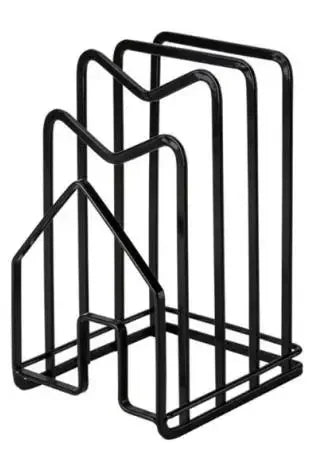Iron Art Rack Shelf Multi Layer Space Saving Organizer Cutting Board Pot Lid Plates - Cabinet Organizer - view 8