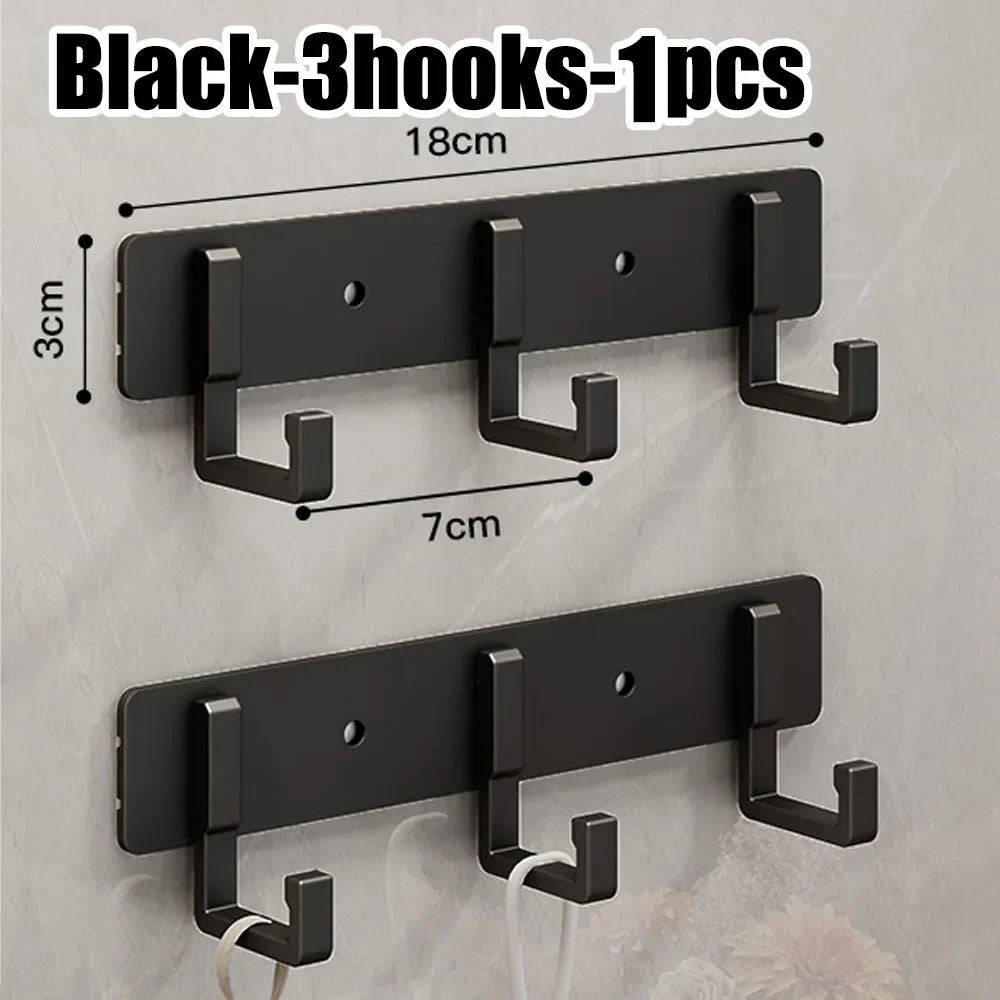 Kitchen space aluminum punch-free hooks are easy to install kitchen utensils storage - Organizer - view 8