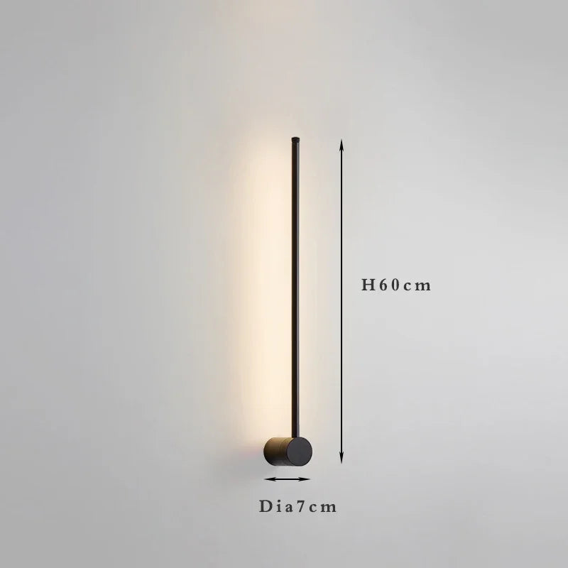 Nordic Art Design Minimalist Long Line Wall Lamps Modern Simple Living Room Home - Wall Light - view 7