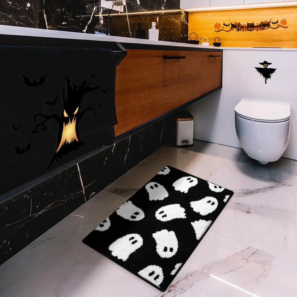 Dark air shelf Family Ghost Gothic decor Black floating wooden shelf shelf Wall hangers - Storage Shelf - view 8