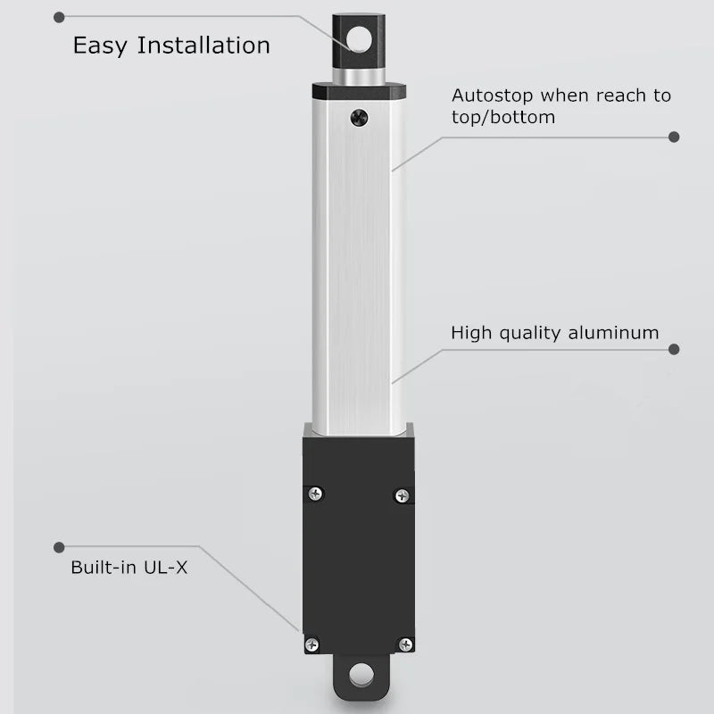Small Linear Actuator Stroke 30/ 50/100/150/200mm Length Speed 150mm/s Electric Motor - Home Improvement - view 3