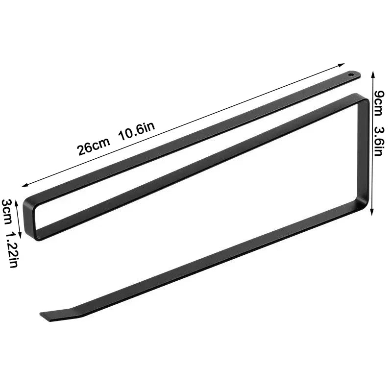 1Pc Black Kitchen Hanger Hook With No Marks Or Nails For Storing Pots Shovels - Organizer - view 8