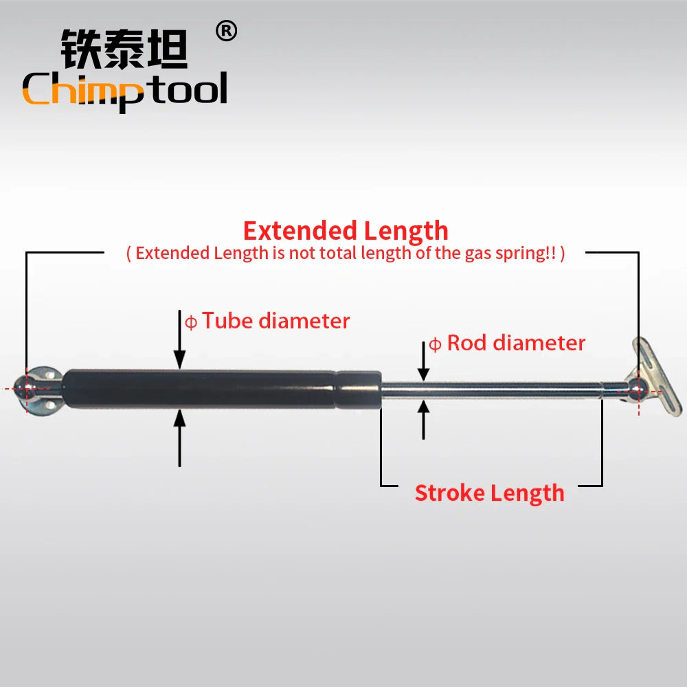 1 Pc Cabinet Joint Gas Spring Universal Shock Absorber Hydraulic Lift Support Strut Bar - Cabinet Organizer - view 2