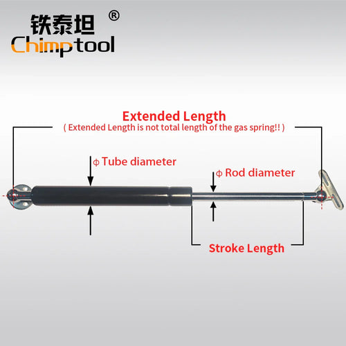 1 Pc Cabinet Joint Gas Spring Universal Shock Absorber Hydraulic Lift Support Strut Bar - Cabinet Organizer - view 2