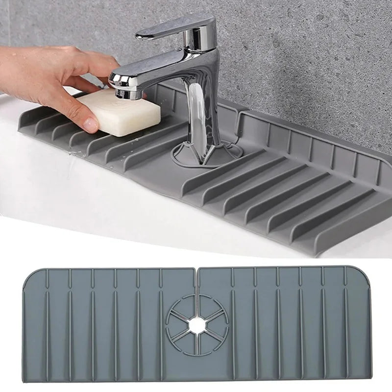 Silicone Drain Pad Multifunctional Sink Faucet Kitchen Drain Pad Thickened 37cm Splash - Kitchen Faucet