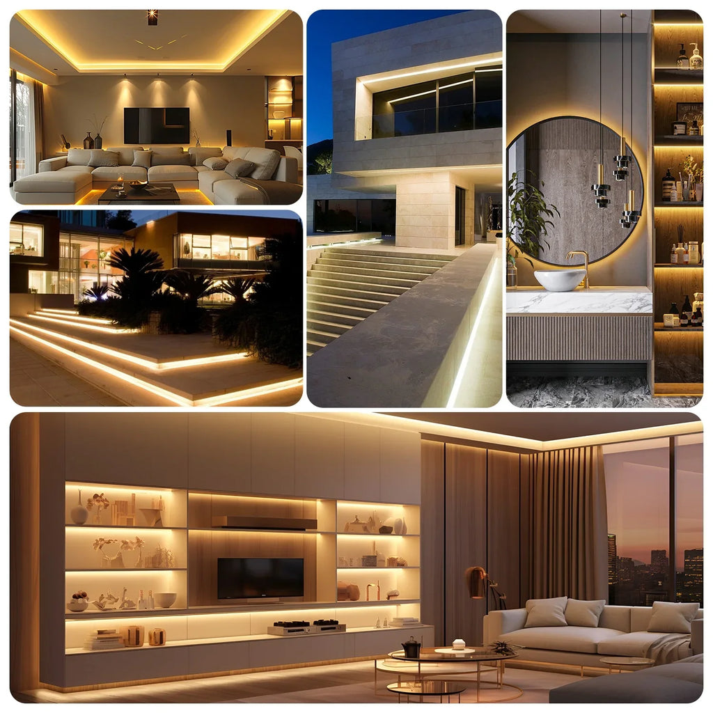 AC 220V IP65 Waterproof COB LED Strip Lights Super Bright 296 LEDs/m Flexible LED - LED Strip Light - view 8
