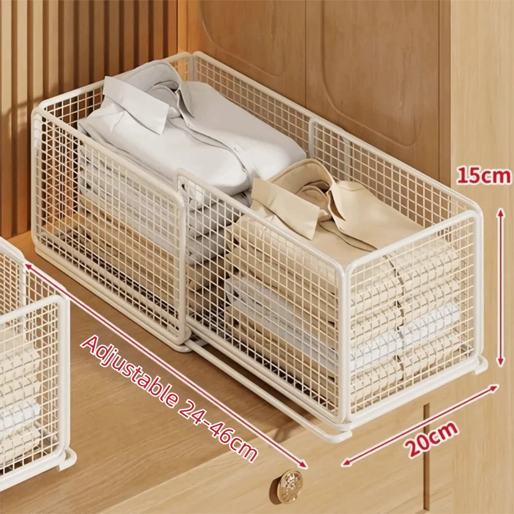 Layered Design Wardrobe Storage Rack Expandable Partitions Stackable Storage Rack - Storage Shelf - view 7