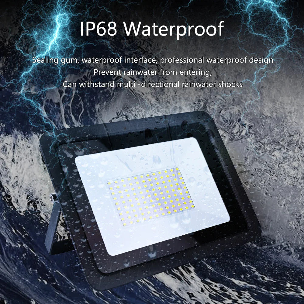 LED Flood Light 10W 20W 30W 50W 100W 220V IP68 Waterproof Outdoor Spotlight Garden - LED Flood Light - view 3