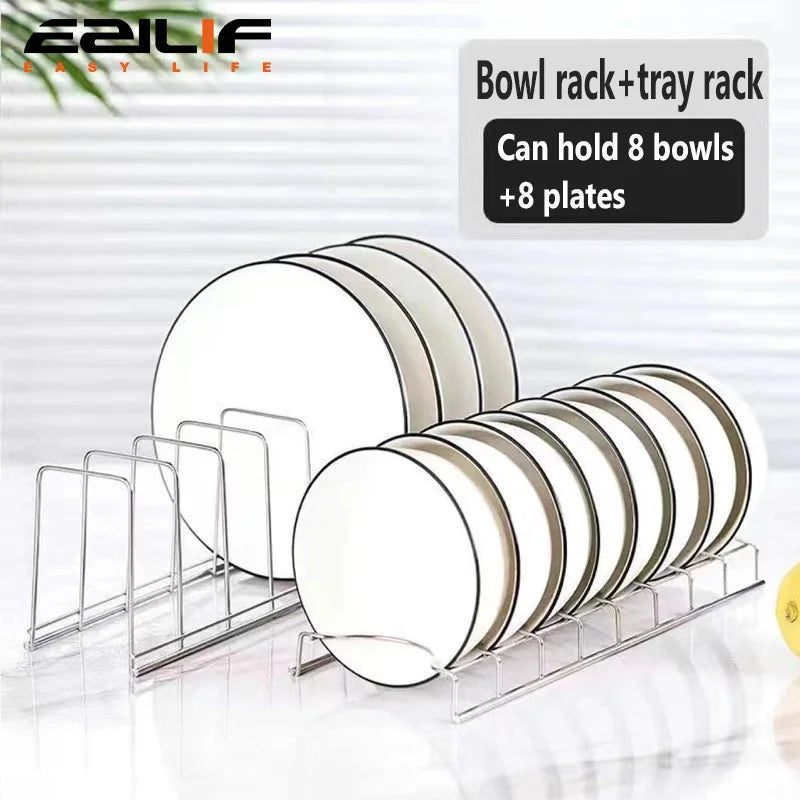 a double-layer storage rack The arc-shaped pull-out basket in the corner of the cabinet - Cabinet Organizer - view 6