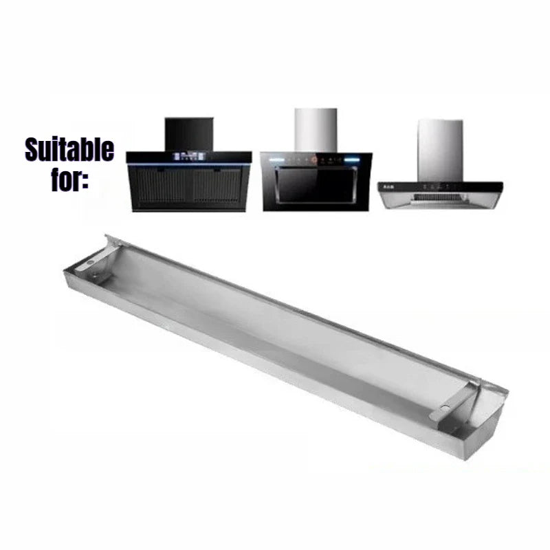 Adjustable Range Hood Oil Collecting Box Universal Stainless Steel Kitchen Range Hood - Home Improvement - view 2