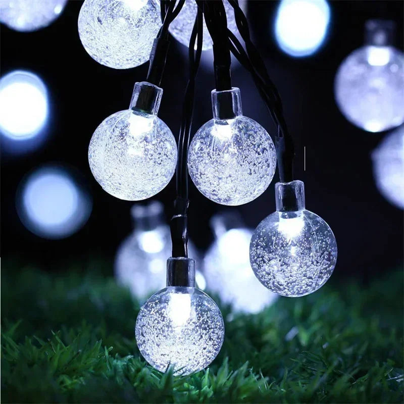 20/50/100 Led Solar String Lights Outdoor Crystal Globe Lights with 8 Modes Waterproof - Solar Light - view 5