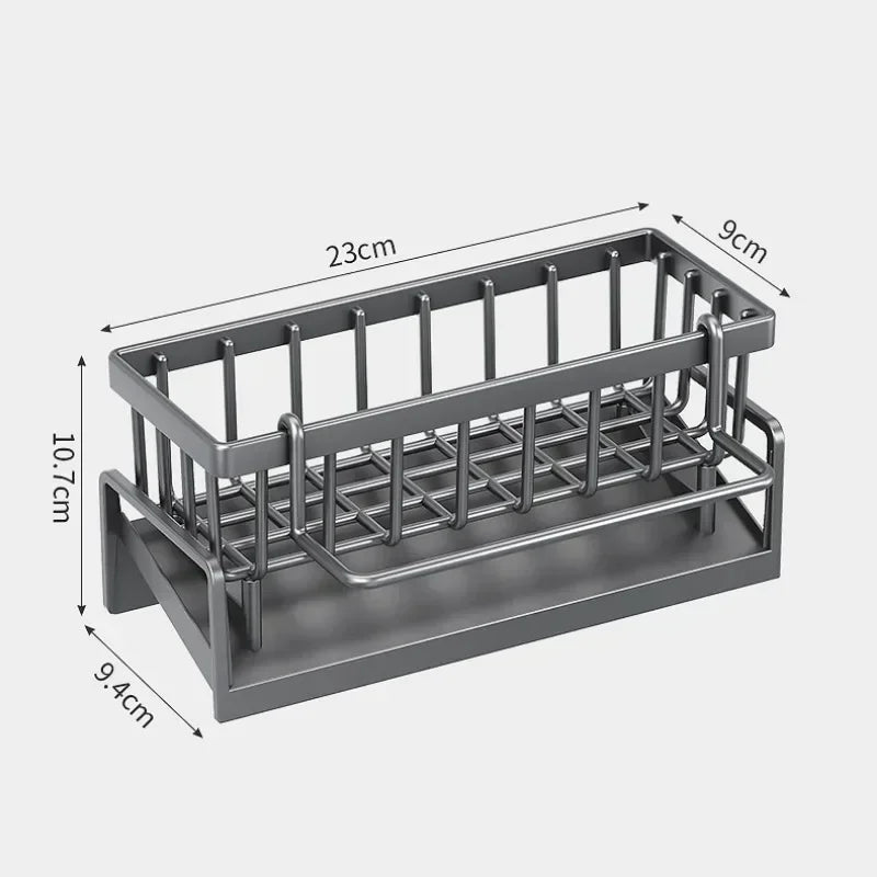 Kitchen Shelf Rag Storage Drainage Shelf No-Punch Storage Rack Home Spice Rack Sink Tap - Kitchen Faucet - view 6