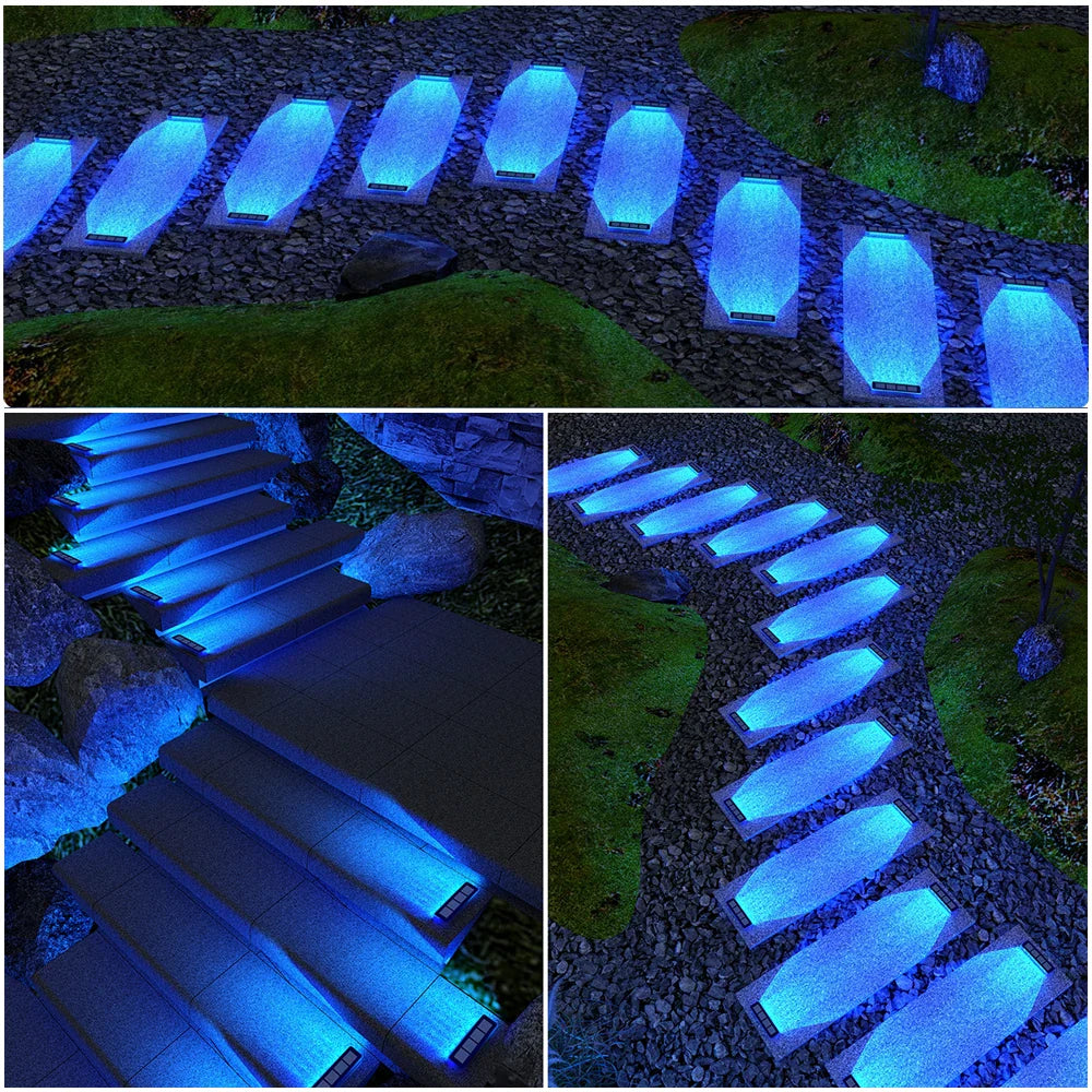 Outdoor Solar Deck Lights LED Waterproof IP68 Step Sidewalk Stair Garden Auto On/Off Solar - Solar Light - view 6