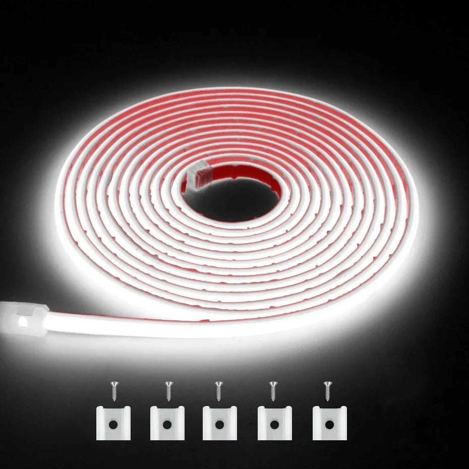 Self-adhesive 220V COB LED Strip 288LEDs/m IP65 Waterproof 1m-25m Length with Timing - LED Strip Light - view 7