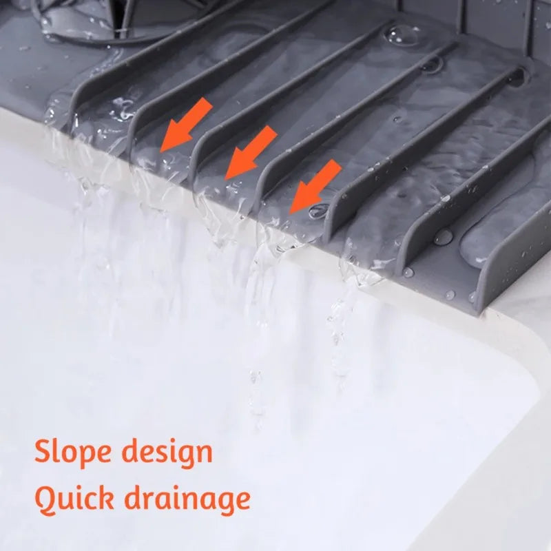 Silicone Drain Pad Multifunctional Sink Faucet Kitchen Drain Pad Thickened 37cm Splash - Kitchen Faucet - view 3