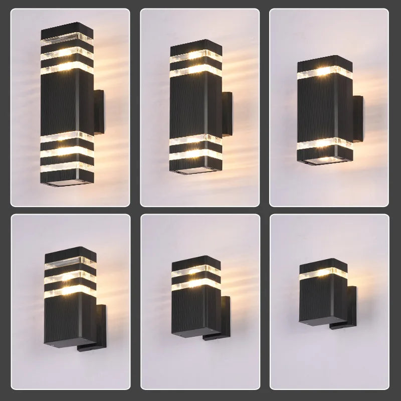 Outdoor IP65 waterproof up and down emitting LED wall lights, acrylic garden balcony porch - Wall Light - view 4
