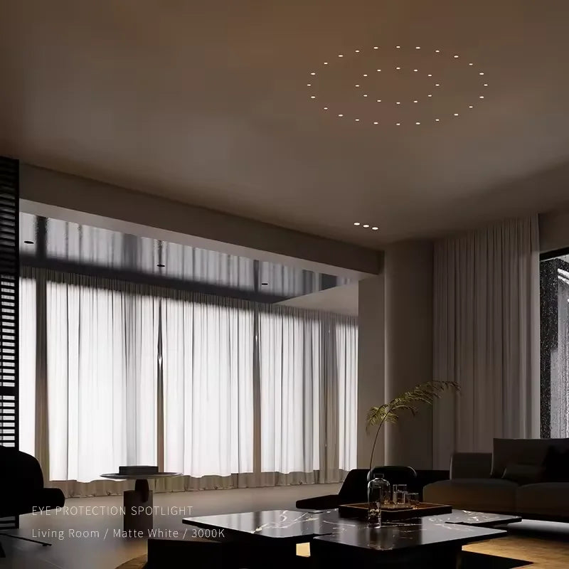 LED Recessed Downlight Black Modern Spotlight Indoor Anti-glare CRI97 Aluminum Ceiling - LED Flood Light - view 6