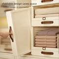 Household Plastic Drawer Organizer Foldable Pull Out Cabinet Storage Stackable With - Cabinet Organizer