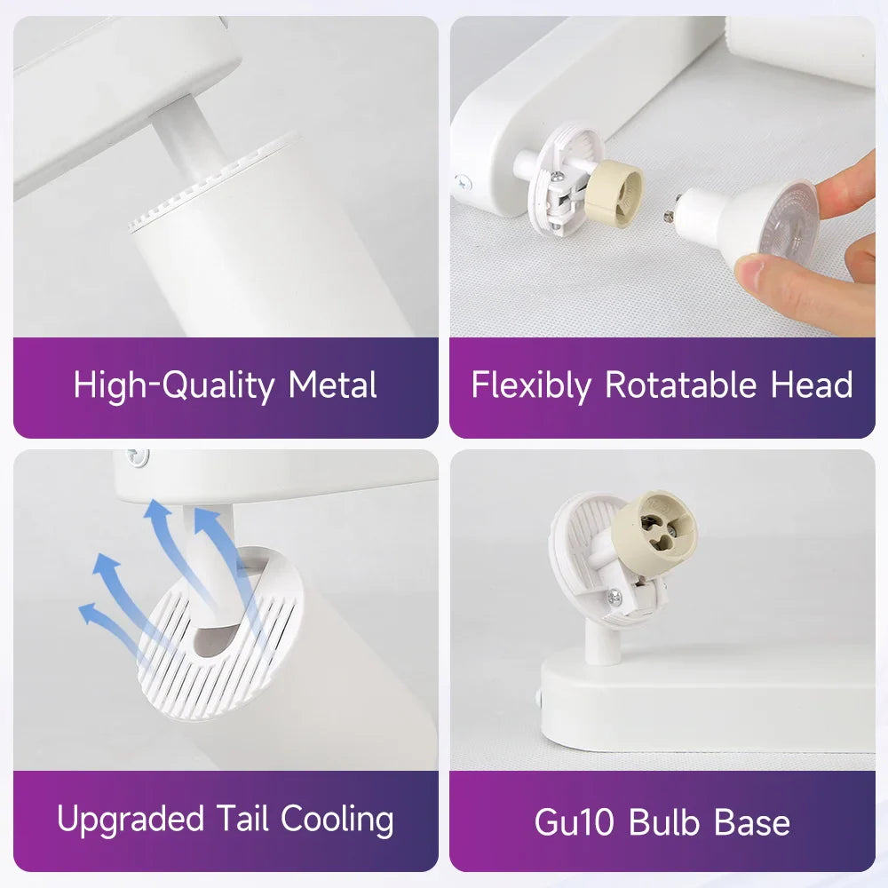GU10 Led Spotlight Replaceable Bulb Track Light 110V 220V Led Ceiling Lighting Indoor for - LED Flood Light - view 3