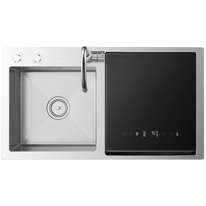 Sink Dishwasher Automatic Household Embedded Thermal drying Quick cleaning of fruits - Floor Mat