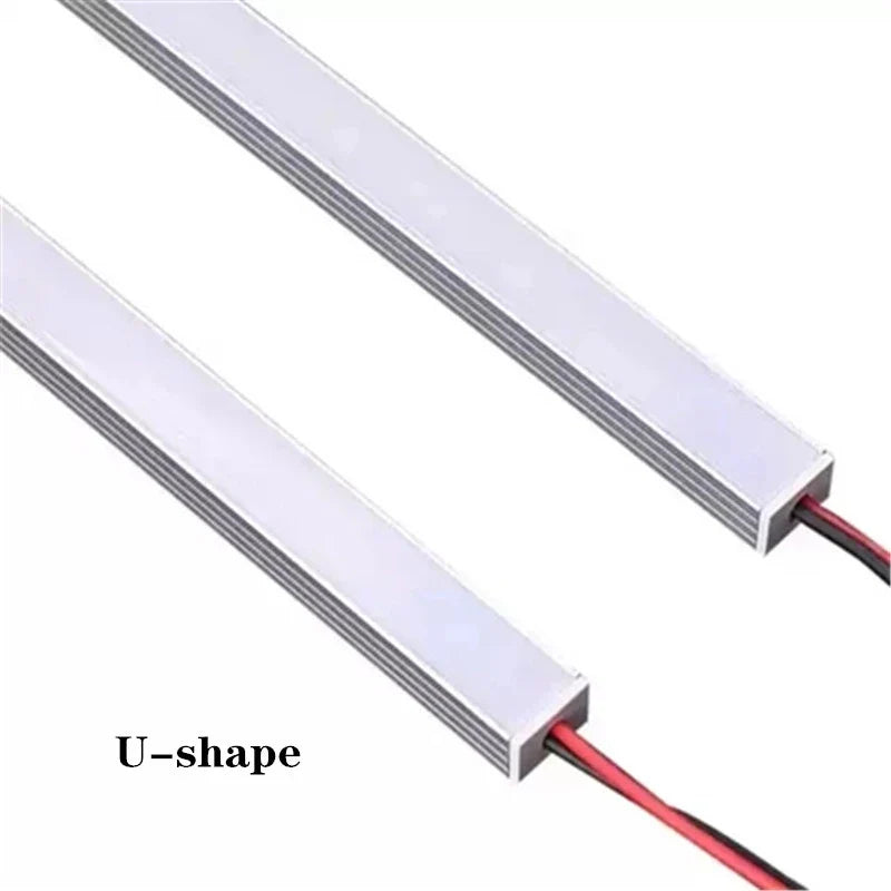 1-30 PCS LED rigid strip DC12V 50CM 20 inch SMD5730 36LEDs U/V-shaped flat LED - Home Improvement - view 4