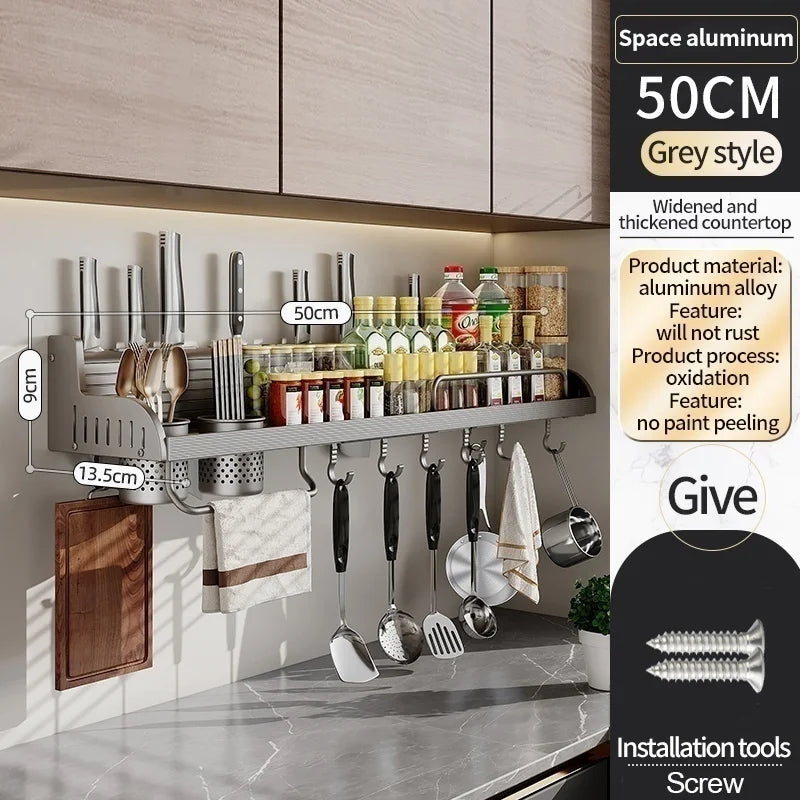 Kitchen Spice Storage Knives Holder Knife Stand Spice Rack Organizer Knives Holder - Cabinet Organizer - view 8