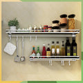 Bonderis Kichen Organizer Spices Brushed Stainless Steel Bathroom Shelf Storage Rack - Cabinet Organizer