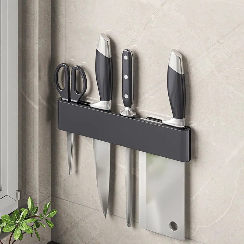 Modern Minimalism Wall-Mounted Kitchen Multi-Functional Shelf Simple Knife Holder - Storage Shelf - view 7