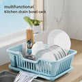 New Pull basket Kitchen cabinet 2-layer drawer Bowl Plastic Drain Basket Space Bowl Rack - Cabinet Organizer