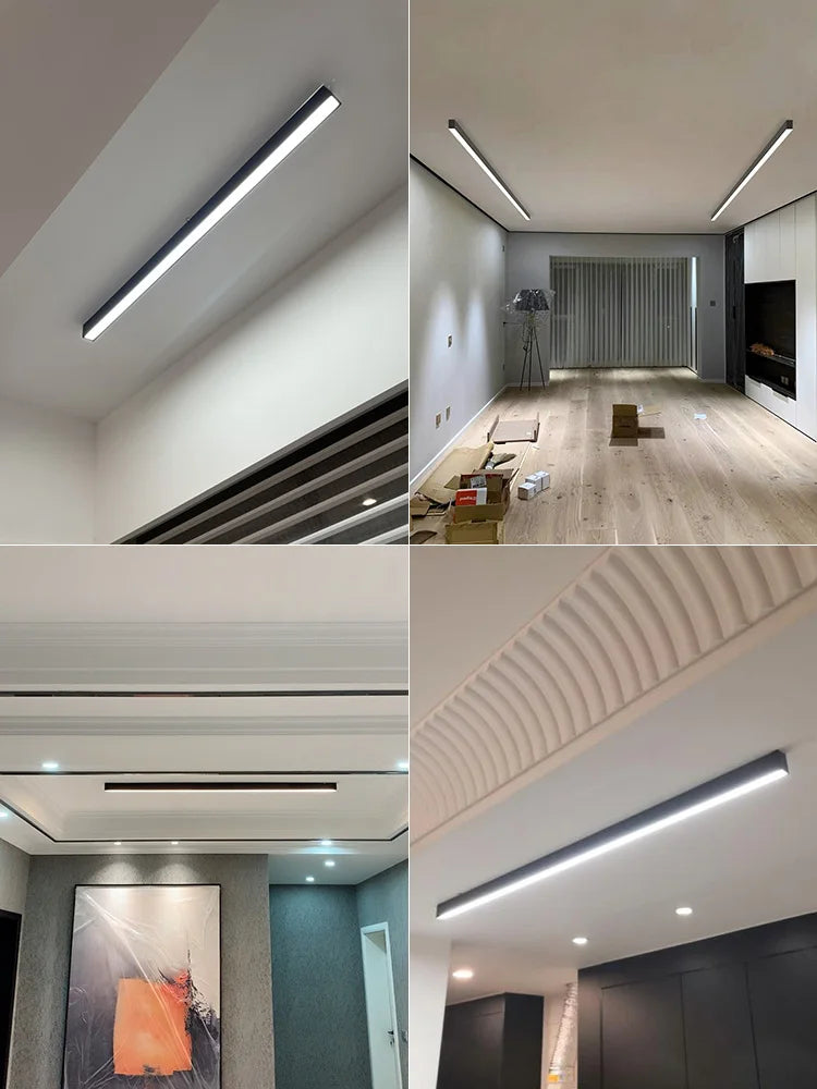 Modern Long Strip Ceiling Light Surface Mounted Minimalist Aisle Lamp Living Room - Lighting - view 6