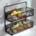 Kitchen Wall Mount Storage Rack Non Perforated Wall Mounted Storage Rack Wall Shelf Spice - Storage Shelf