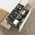 Pull-out basket kitchen cabinet double drawer type drawer type bowl basket dish - Cabinet Organizer