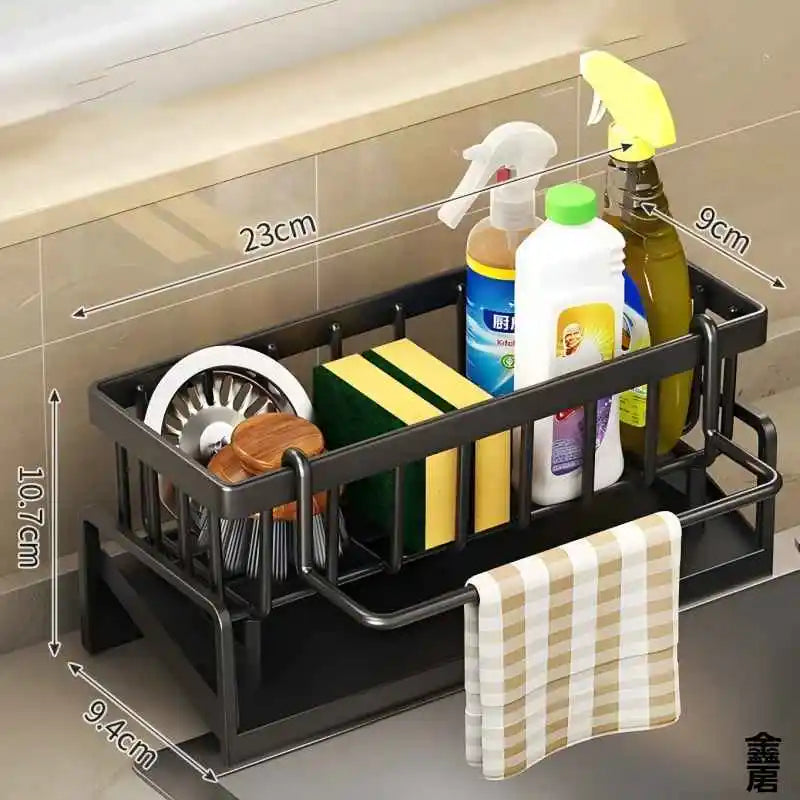 Compact Tap-Mounted Spice Shelf – Sink Organizer with Drainage Rack – Space-Saving - Kitchen Faucet - view 7