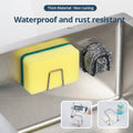 Kitchen 304Stainless Steel Sink Shelf Sponges Storage Holde Adhesive Drain Drying Rack - Dish Drying Rack