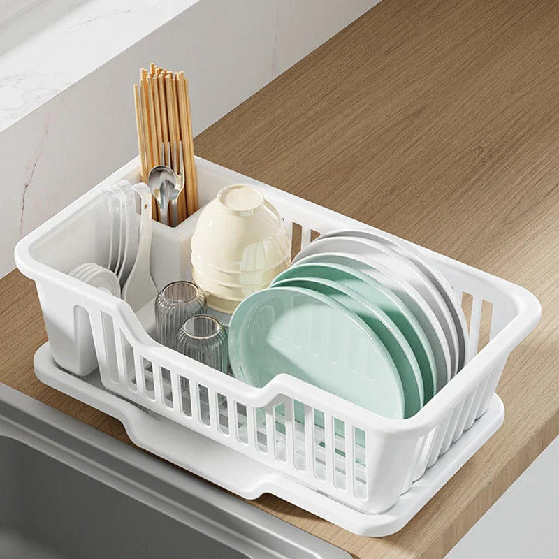 New Pull basket Kitchen cabinet 2-layer drawer Bowl Plastic Drain Basket Space Bowl Rack - Cabinet Organizer - view 5