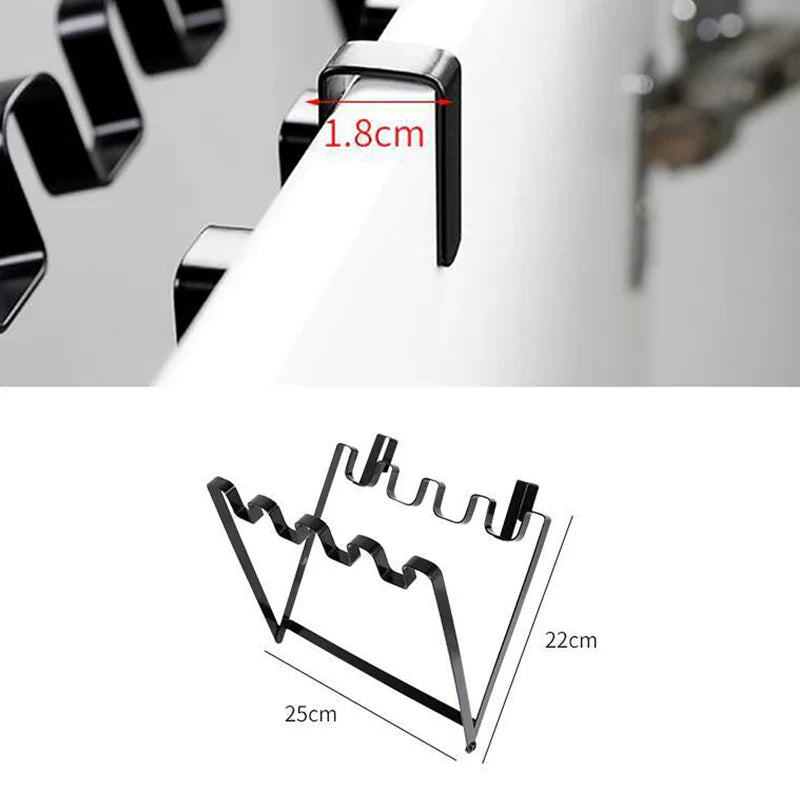 Kitchen Trash Rack Cabinet Door Garbage Bags Holder Multi-function Cabinet Rubbish - Cabinet Organizer - view 5
