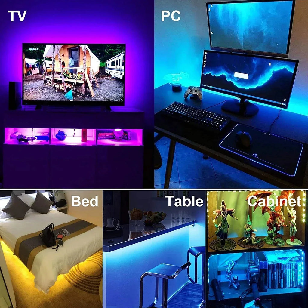 Wifi Led Strip Lights Bluetooth Music Led Tape Light 220V Alexa Led Lighting Strips - Kitchen Faucet - view 6